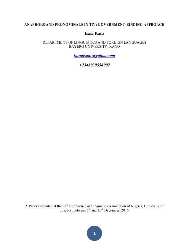 The Derivation of Anaphoric Relations